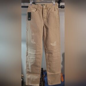 Wild Fable Tan Straight Leg Jeans for Effortless Style